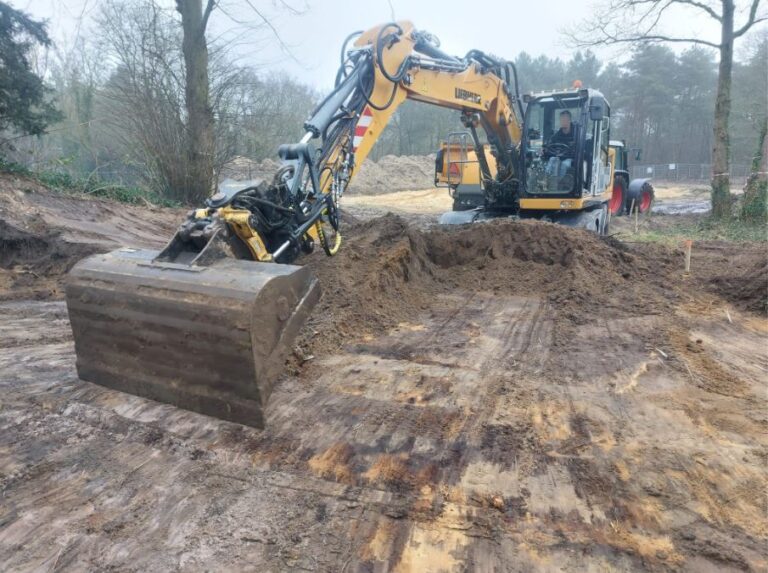 Ontgraven cunet weg Oss